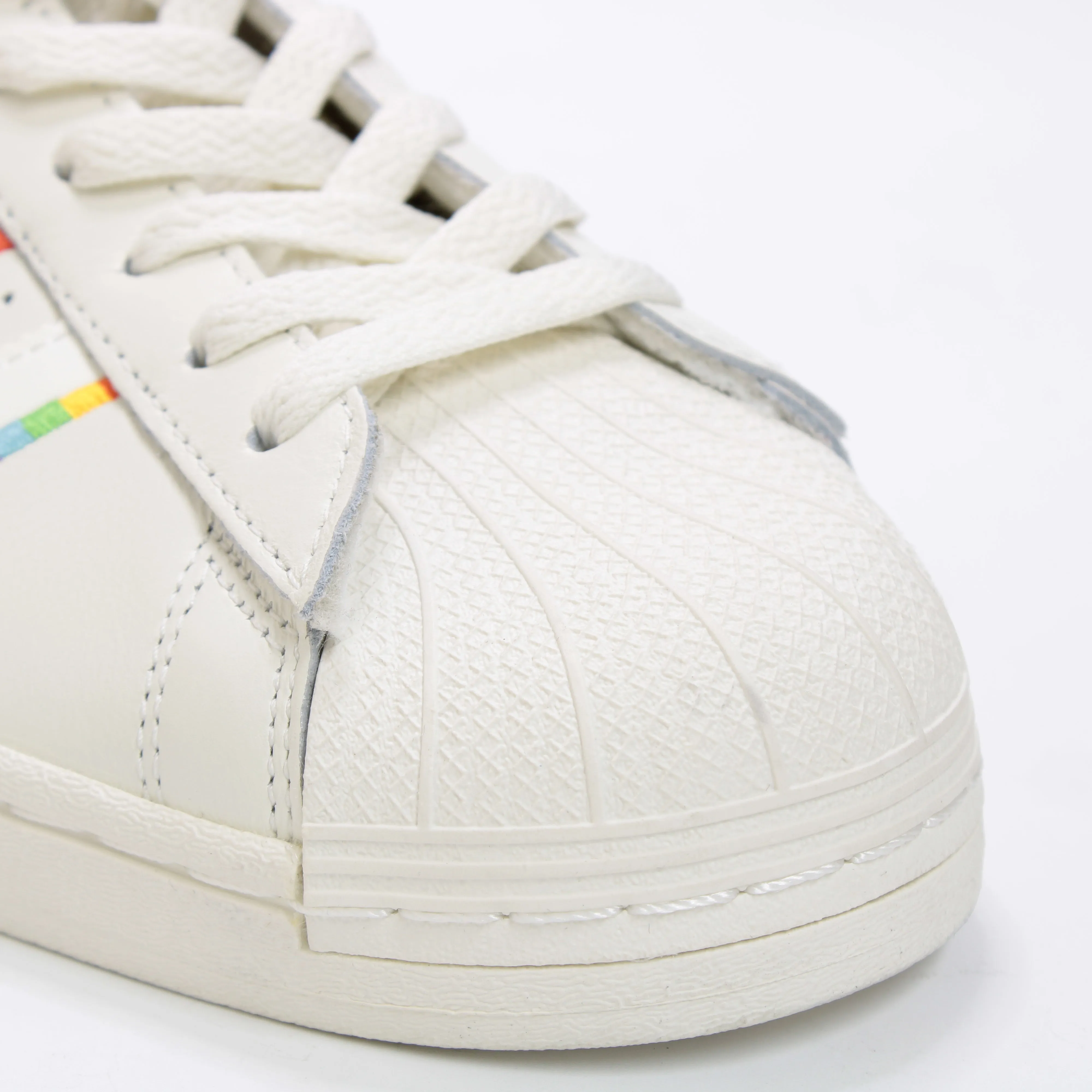 Cream Pride adidas Superstar Trainers.