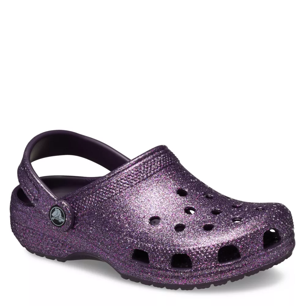 CROCS  GIRLS LITTLE-BIG KID CLASSIC GLITTER CLOG