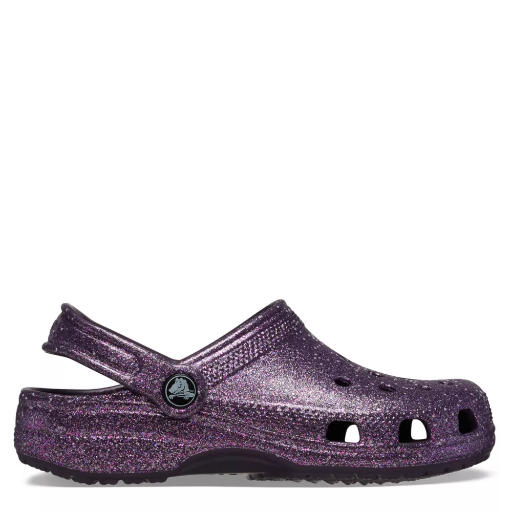 CROCS  GIRLS LITTLE-BIG KID CLASSIC GLITTER CLOG