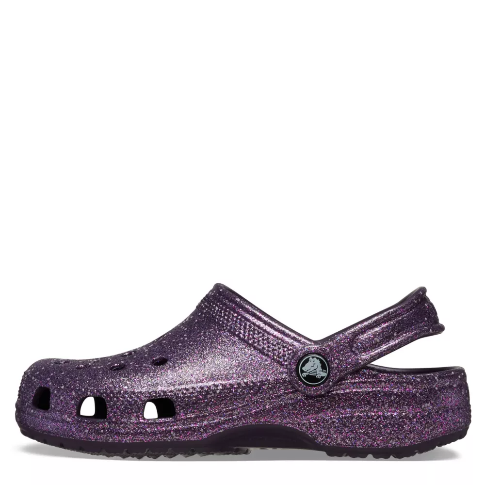 CROCS  GIRLS LITTLE-BIG KID CLASSIC GLITTER CLOG