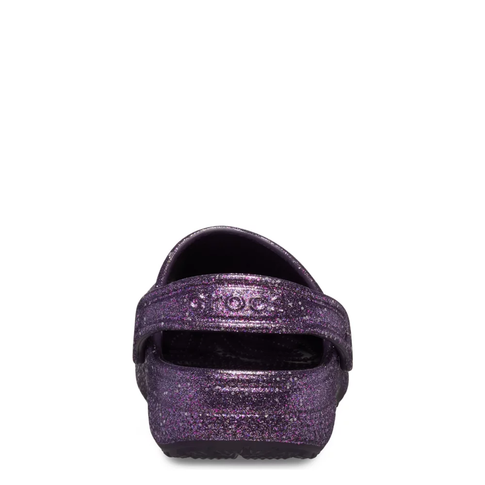 CROCS  GIRLS LITTLE-BIG KID CLASSIC GLITTER CLOG