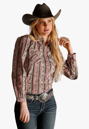 Cruel Girl Womens Snap Button Down Long Sleeve Shirt