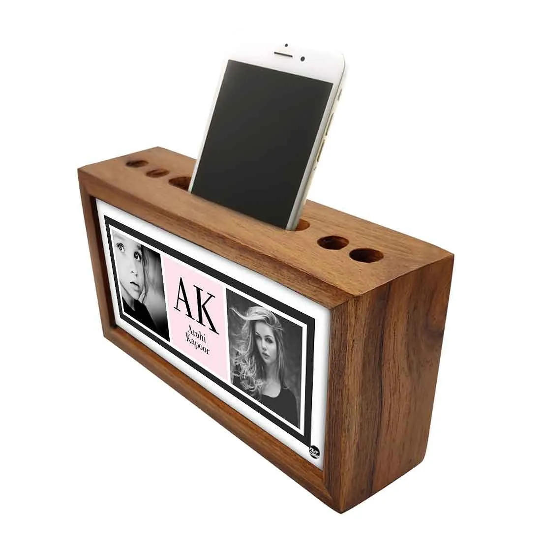 Custom-Made personalised desk organiser - Add Your Text - Girl