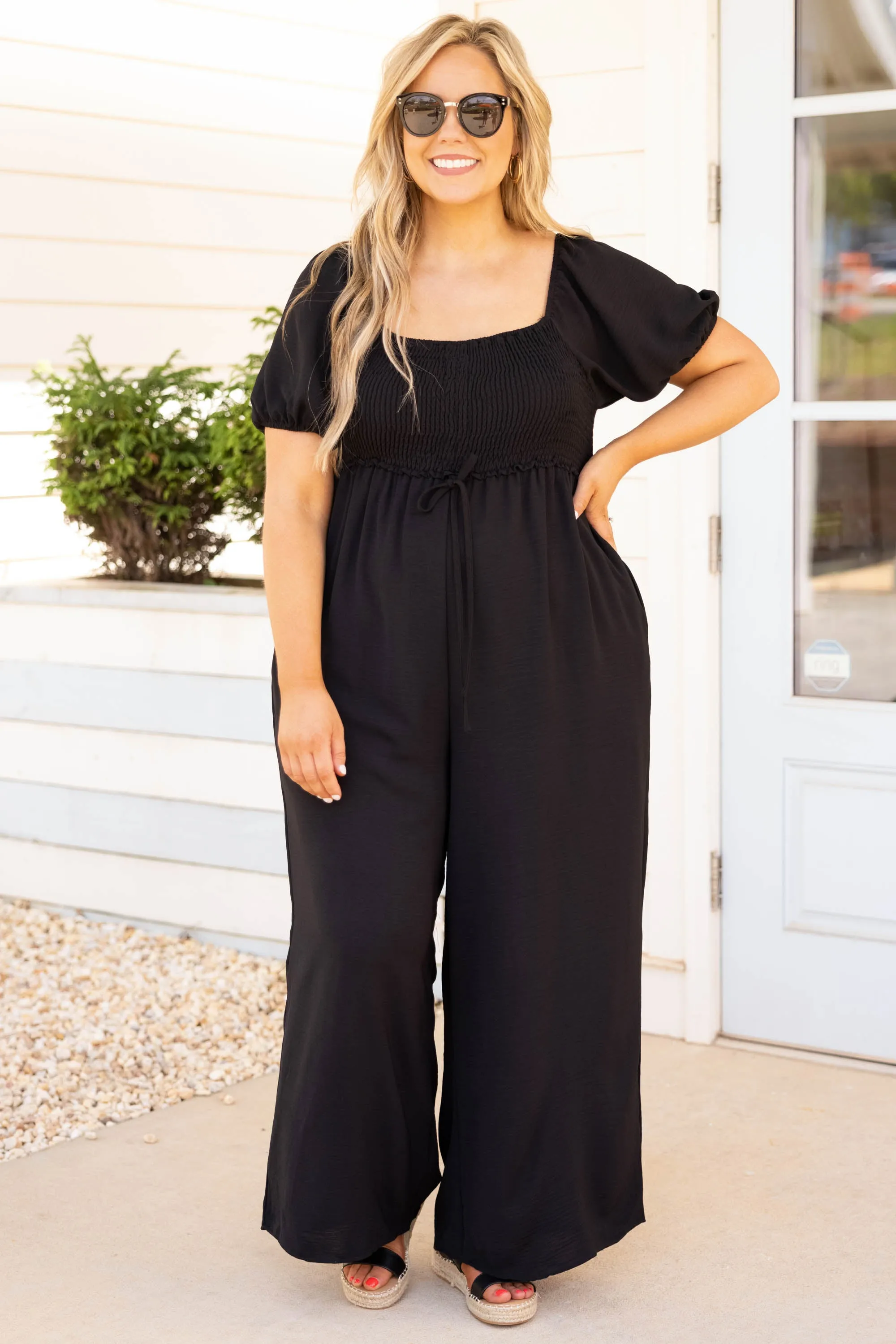 Dancing Under Stars Jumpsuit, Black