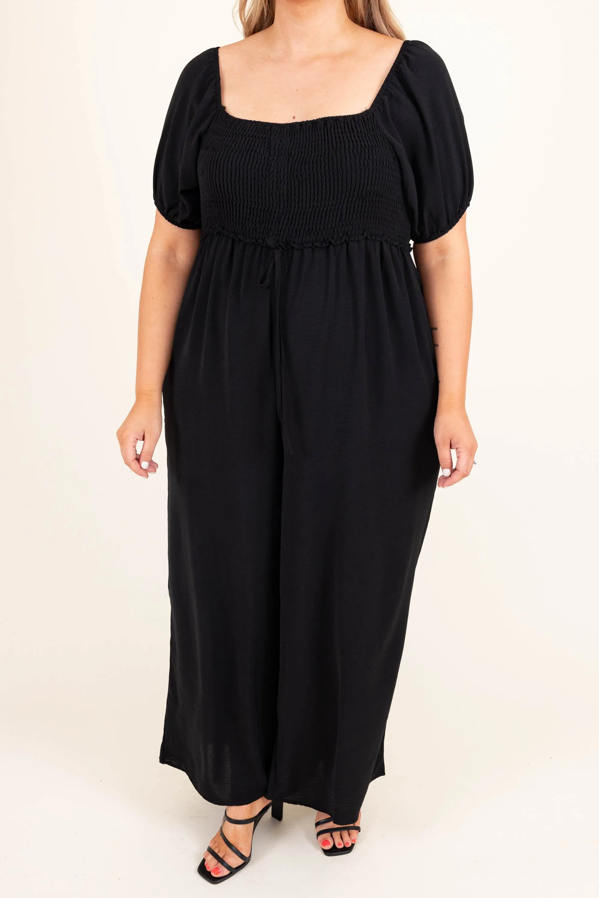 Dancing Under Stars Jumpsuit, Black