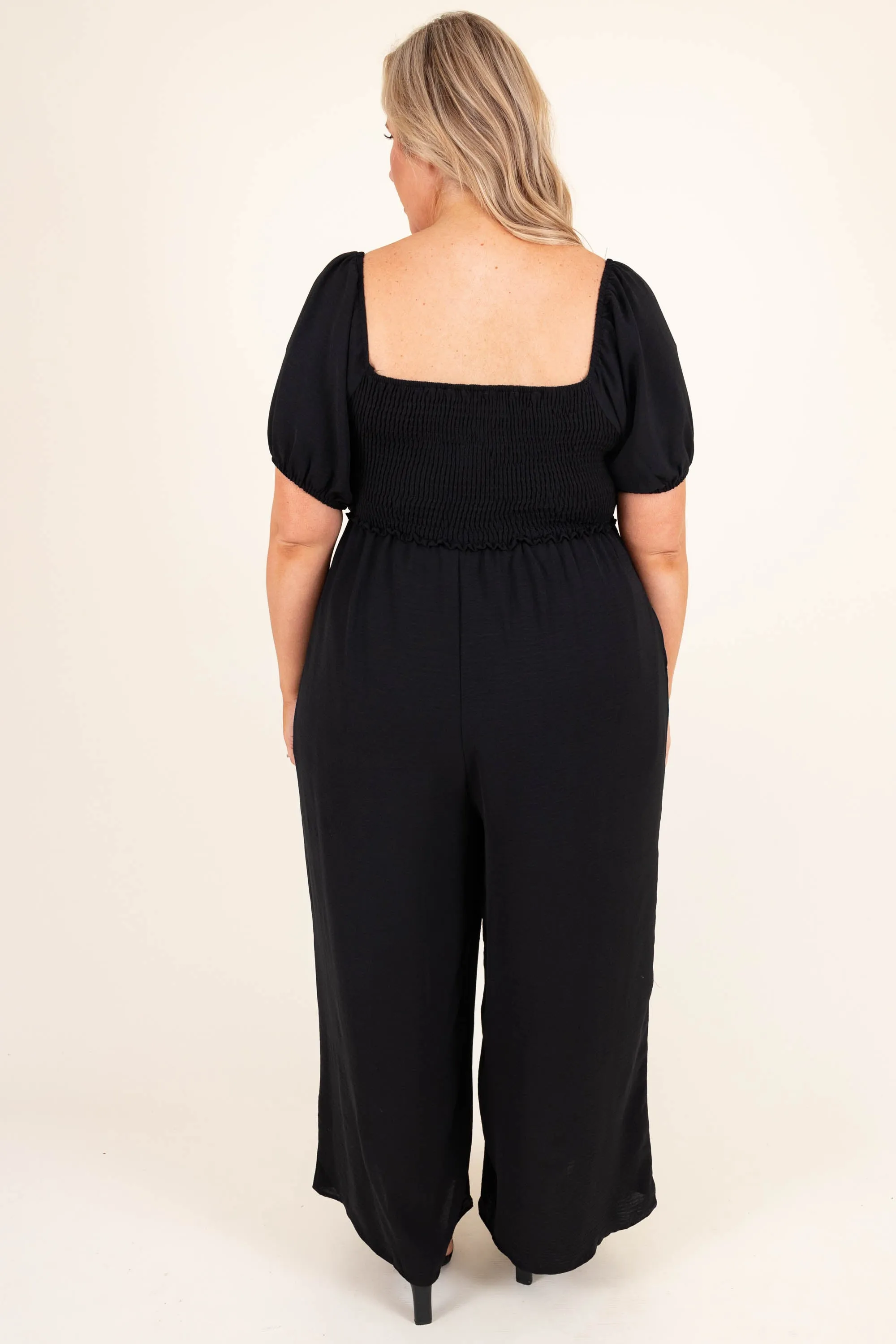 Dancing Under Stars Jumpsuit, Black