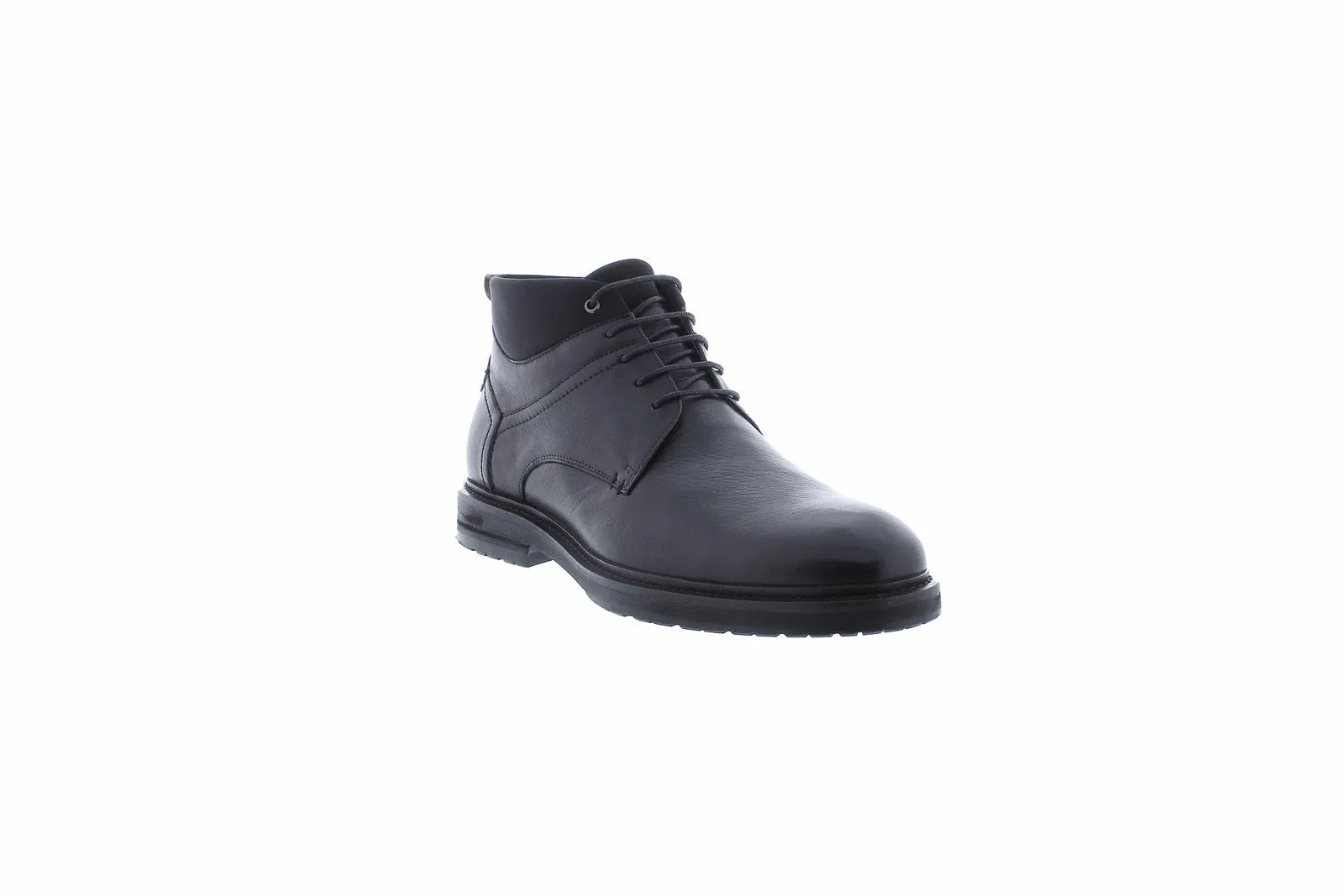 Darlington ZZ1441B Men's Black Leather Lace Up Chukka Boots.