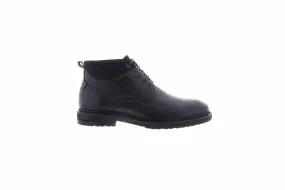 Darlington ZZ1441B Men's Black Leather Lace Up Chukka Boots.