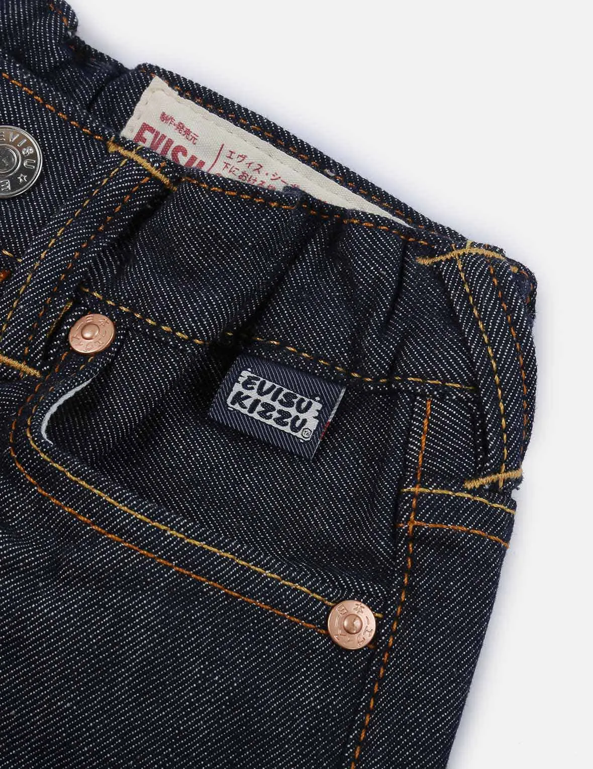 Daruma-pattern Daicock Regular Fit Denim Jeans