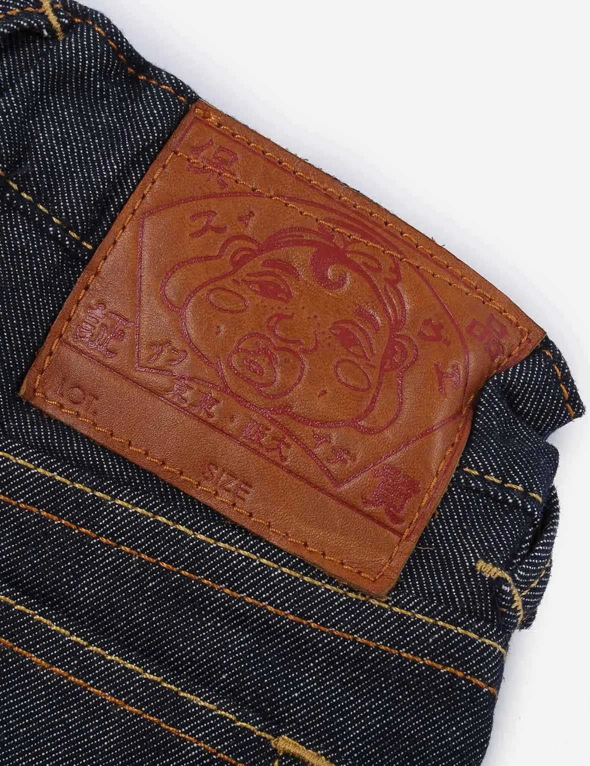 Daruma-pattern Daicock Regular Fit Denim Jeans