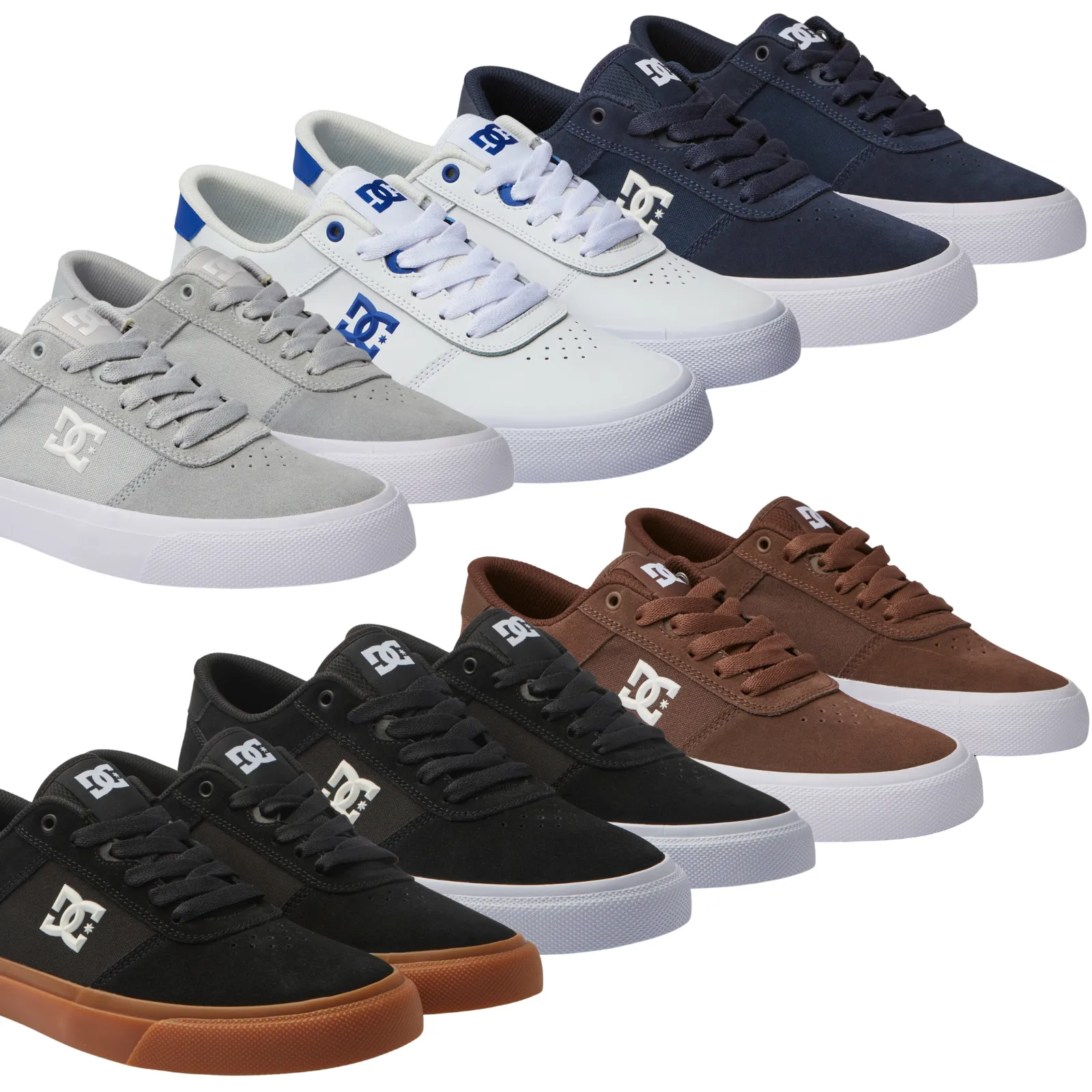 DC Shoes Mens Teknic Leather Trainers