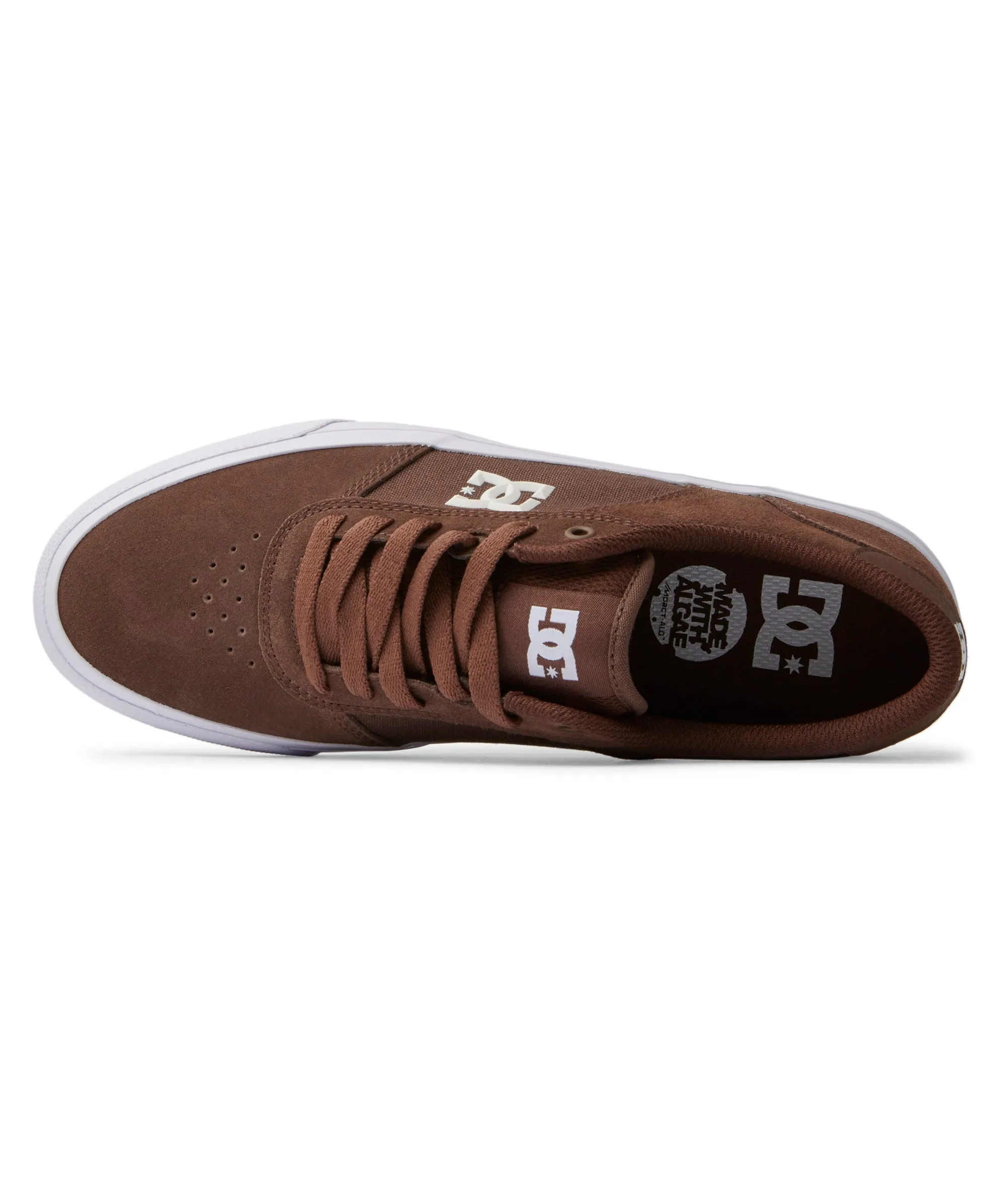 DC Shoes Mens Teknic Leather Trainers