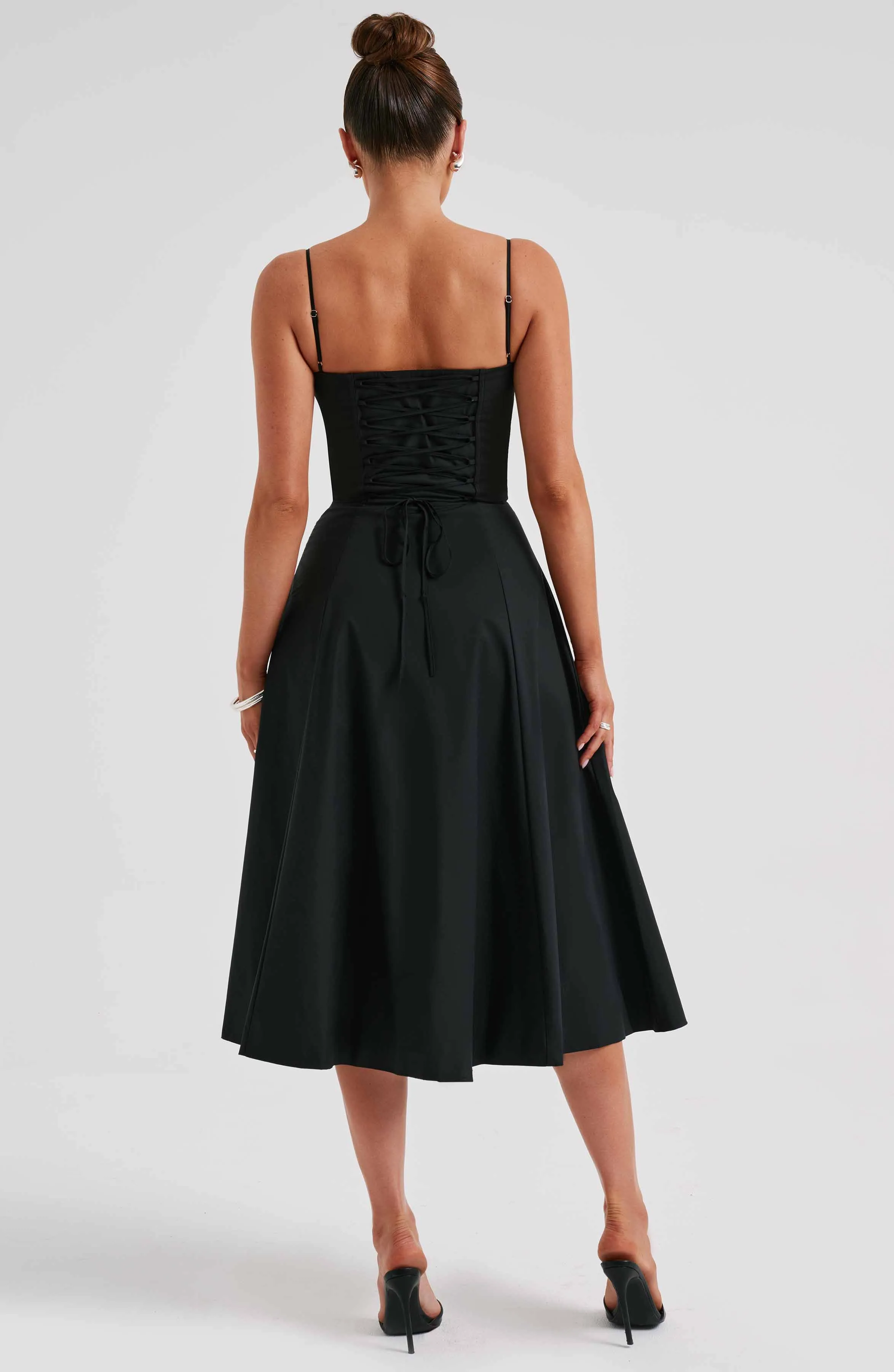 Deanna Midi Dress - Black