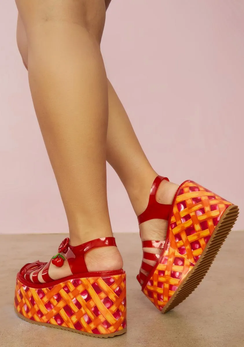 Delicious Cherry Pie Jelly Shoes