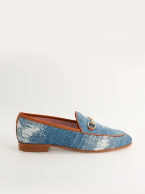 Denim and Leather Genova Moccasins