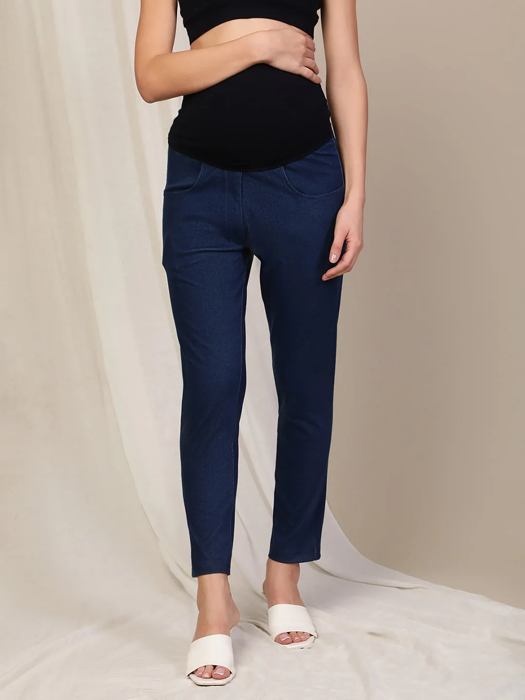 Denim Maternity Trousers