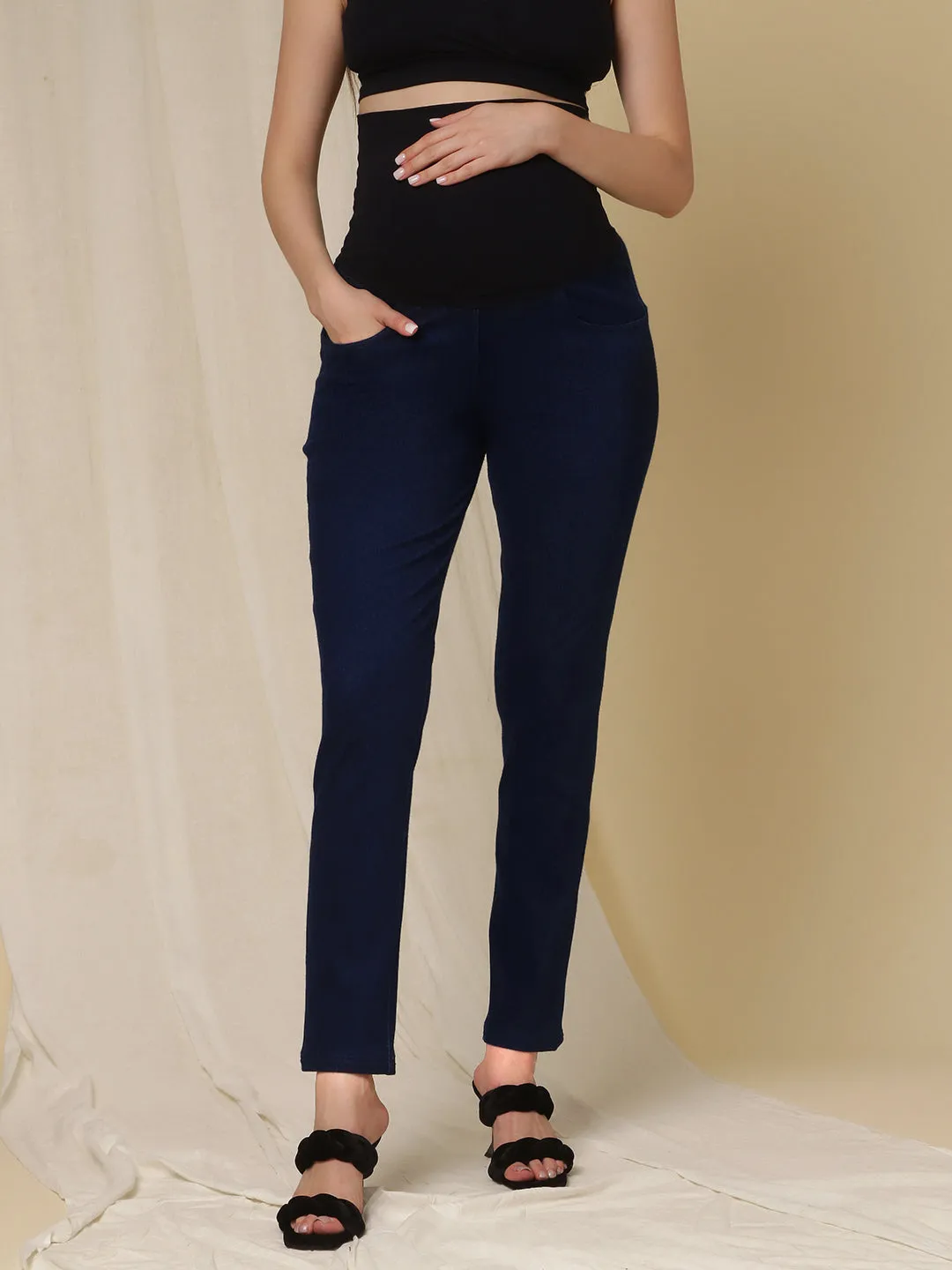 Denim Maternity Trousers