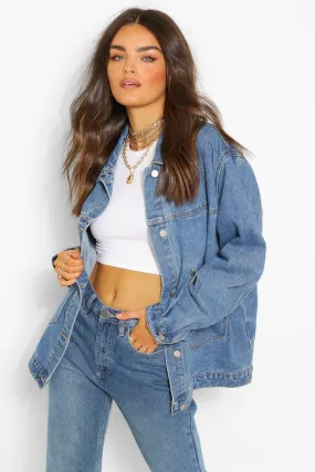 Denim Oversized Pocket Denim Jacket