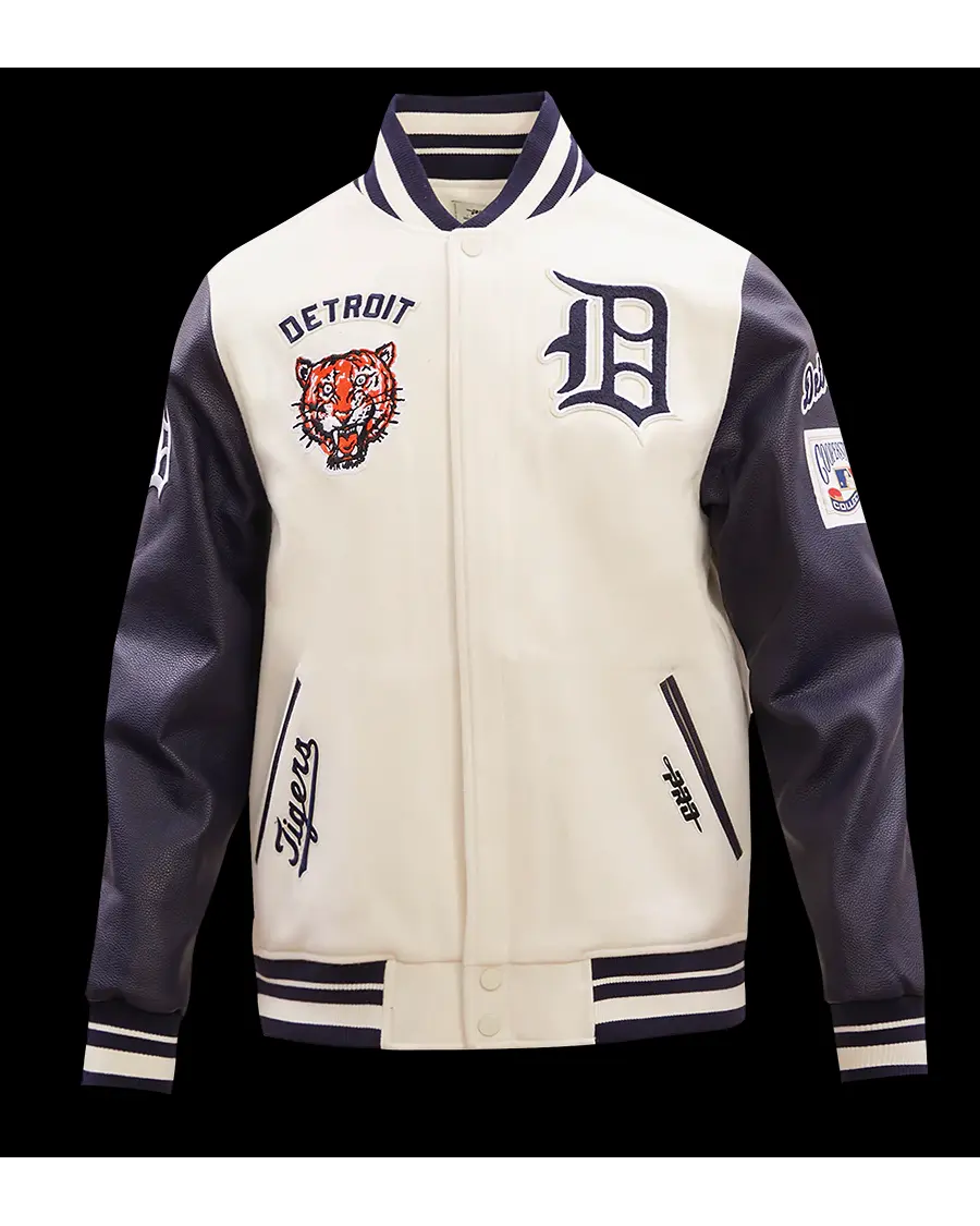 Detroit Tigers Wool Varsity Jacket - William Jacket