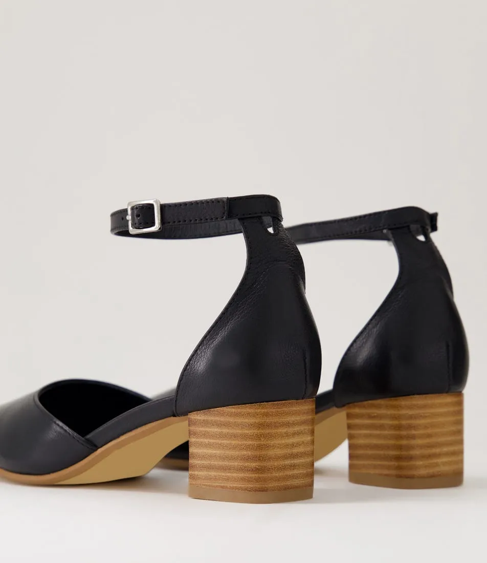 DIANA FERRARI Omarla Black Natural Leather Heels