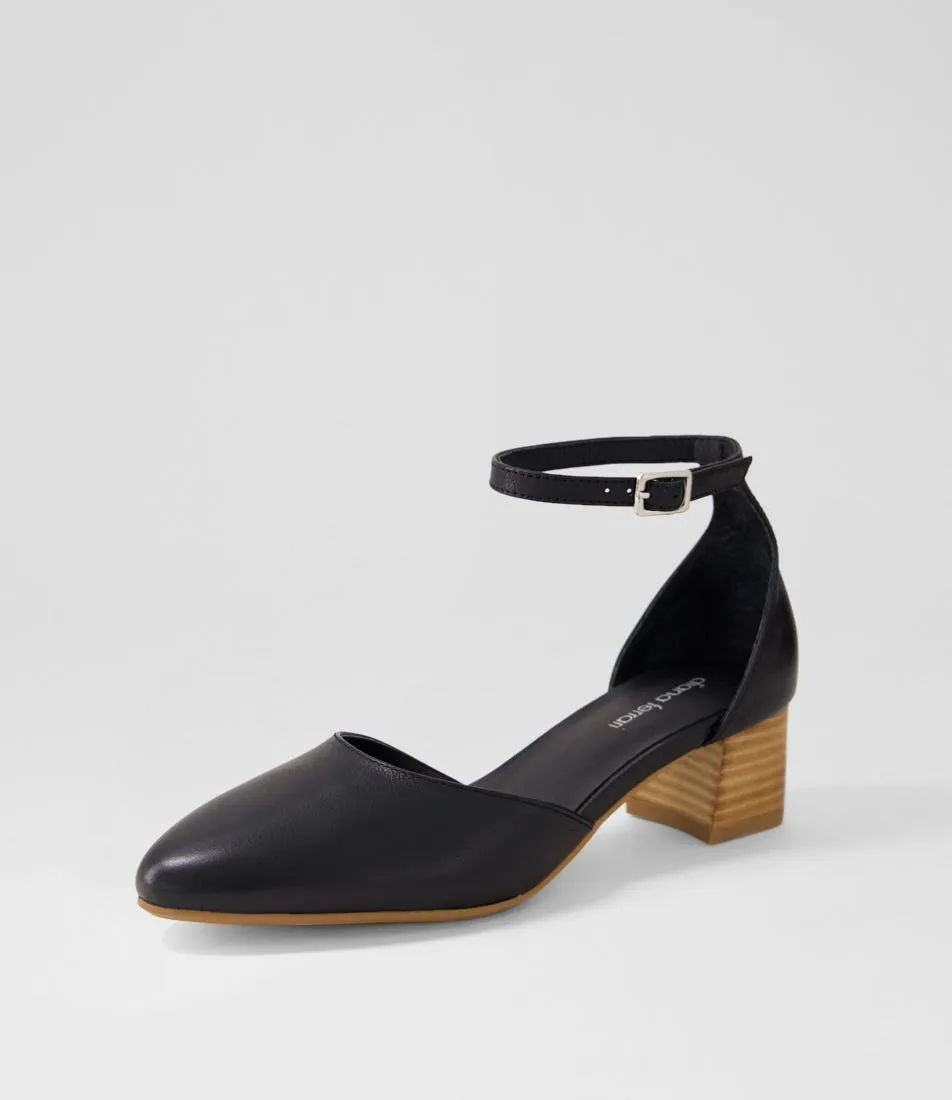 DIANA FERRARI Omarla Black Natural Leather Heels