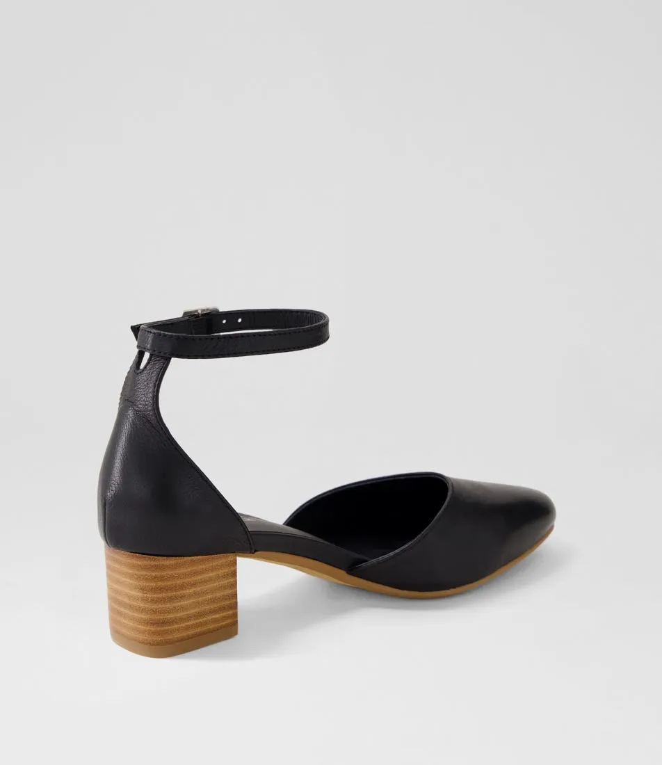 DIANA FERRARI Omarla Black Natural Leather Heels