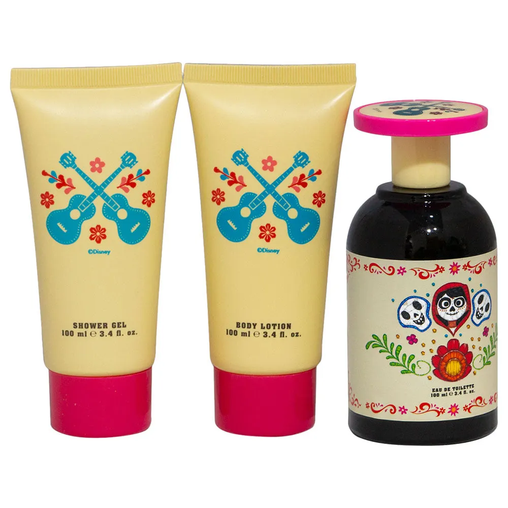 Disney Pixar Coco 3-piece Gift Set for Teenage Girls - Includes EDT 3.4 oz, Shower Gel, and Body Lotion