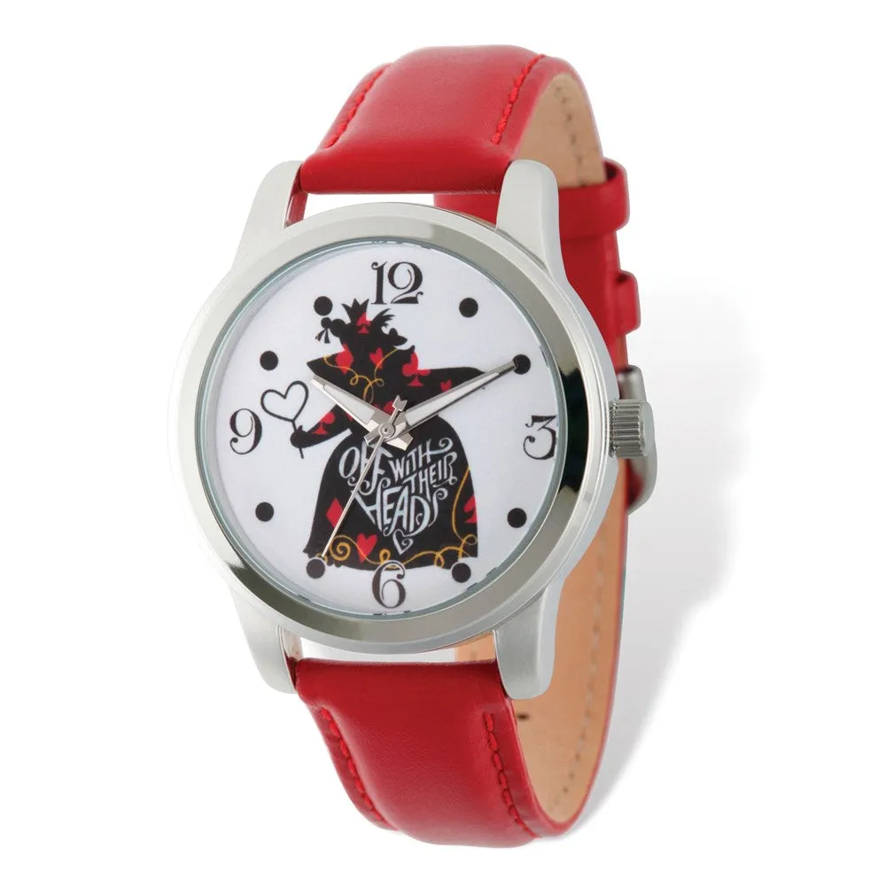 Disney Red Band Watch with Off With Their Heads Design for Women