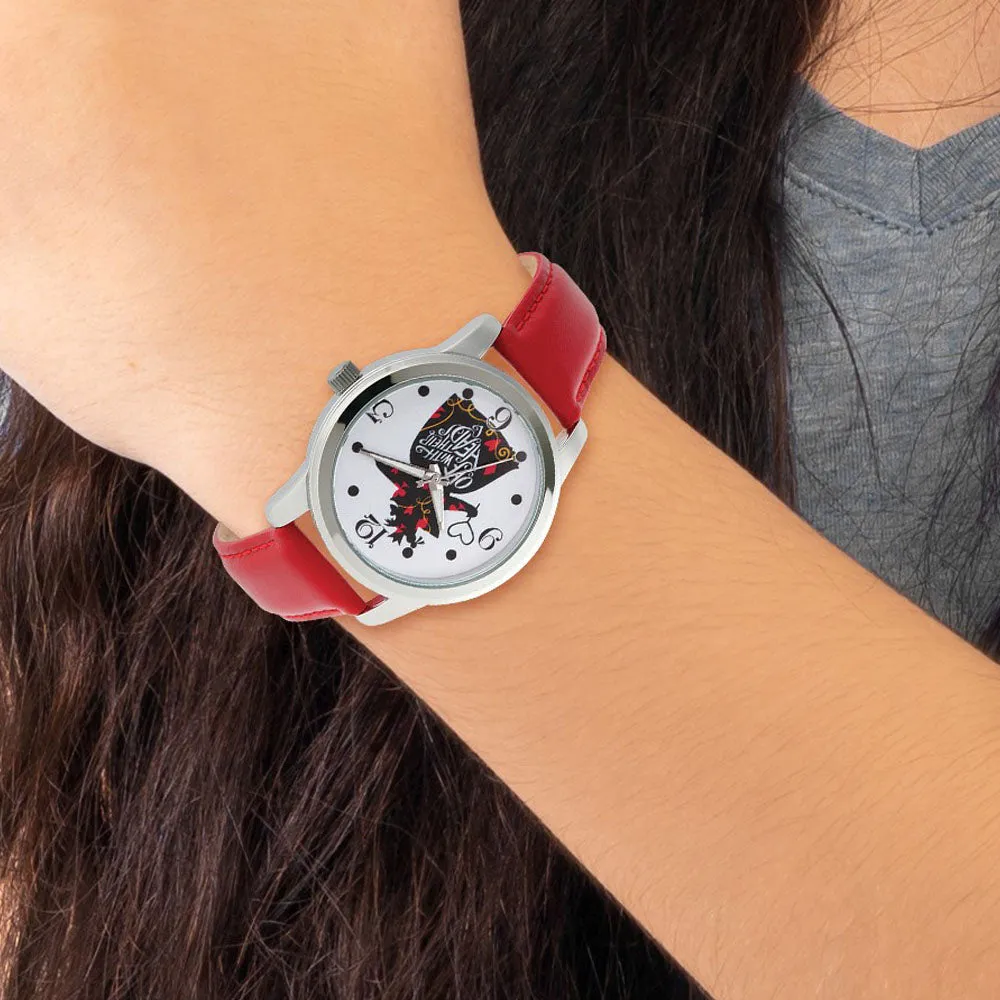 Disney Red Band Watch with Off With Their Heads Design for Women