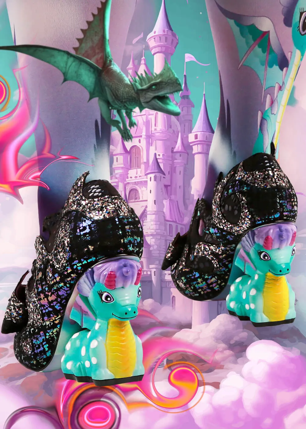 Dragon's Lair Black Pumps by Irregular Choice