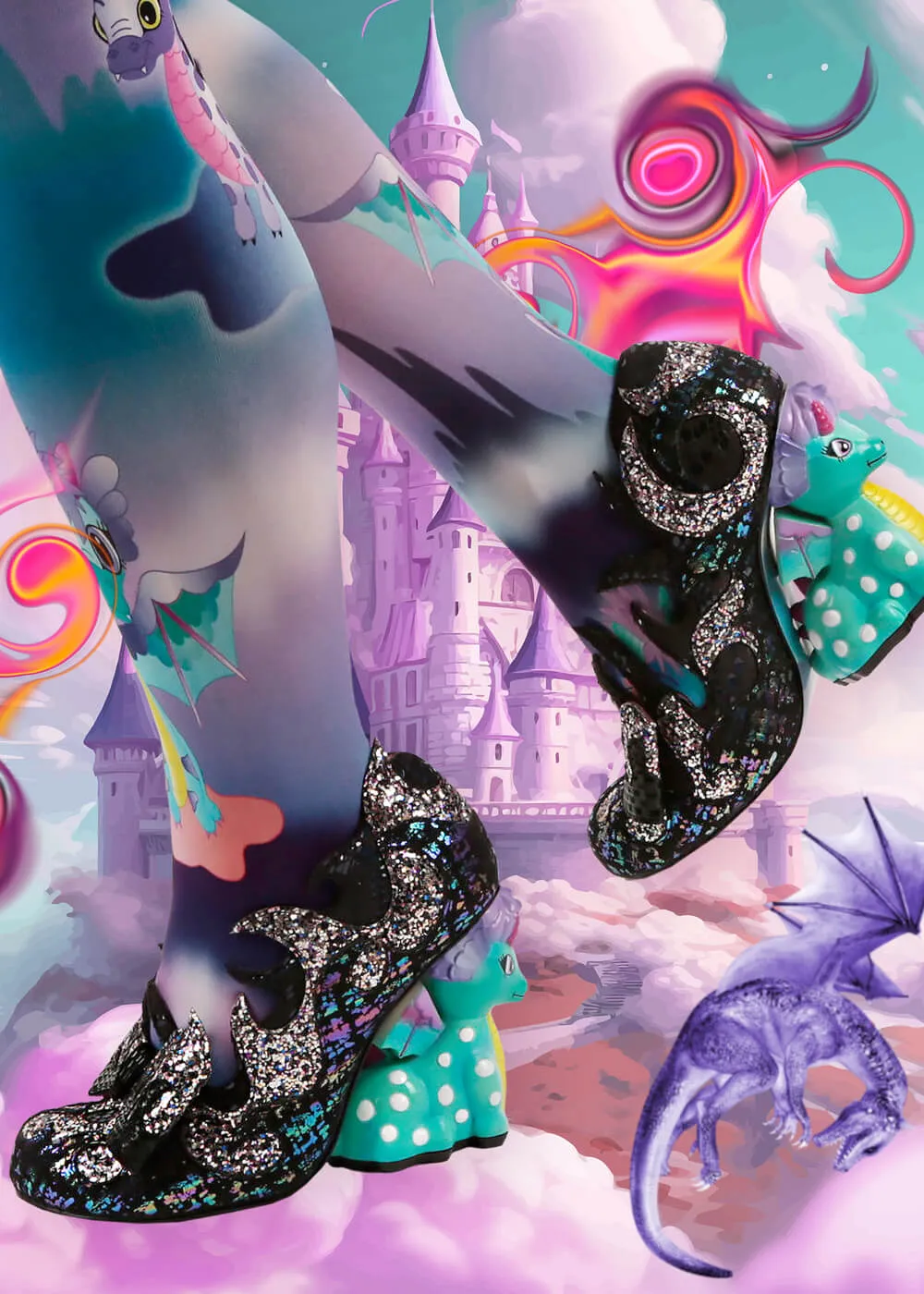 Dragon's Lair Black Pumps by Irregular Choice