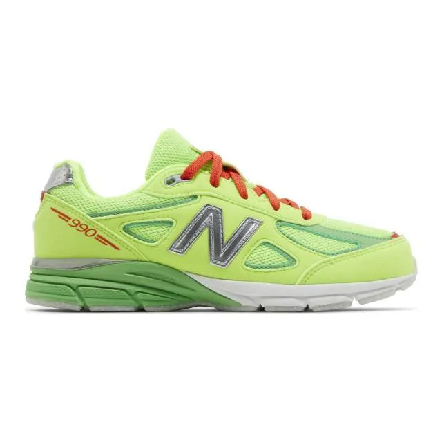 Dtlr x new balance 990v4 big kid (festive/ green/ green) big kids 3.5y-7y gc990dx4