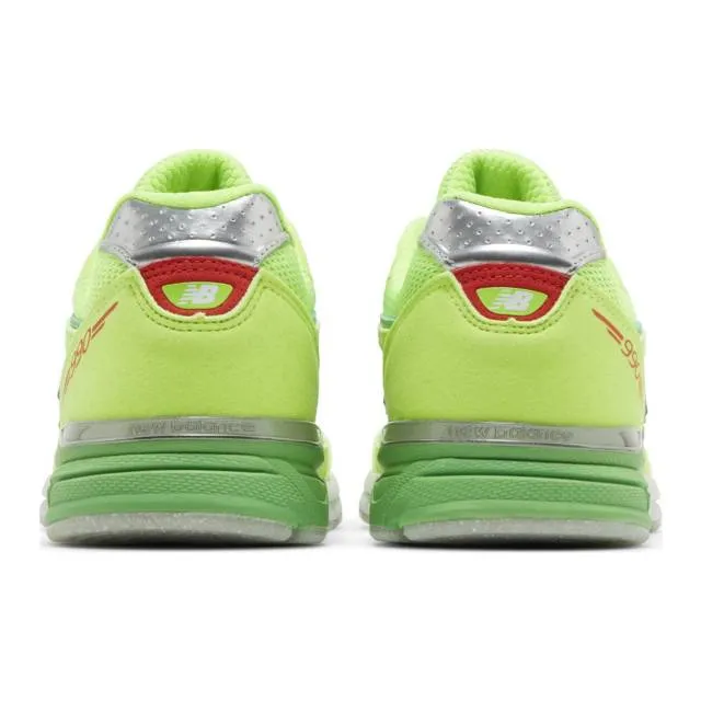 Dtlr x new balance 990v4 big kid (festive/ green/ green) big kids 3.5y-7y gc990dx4