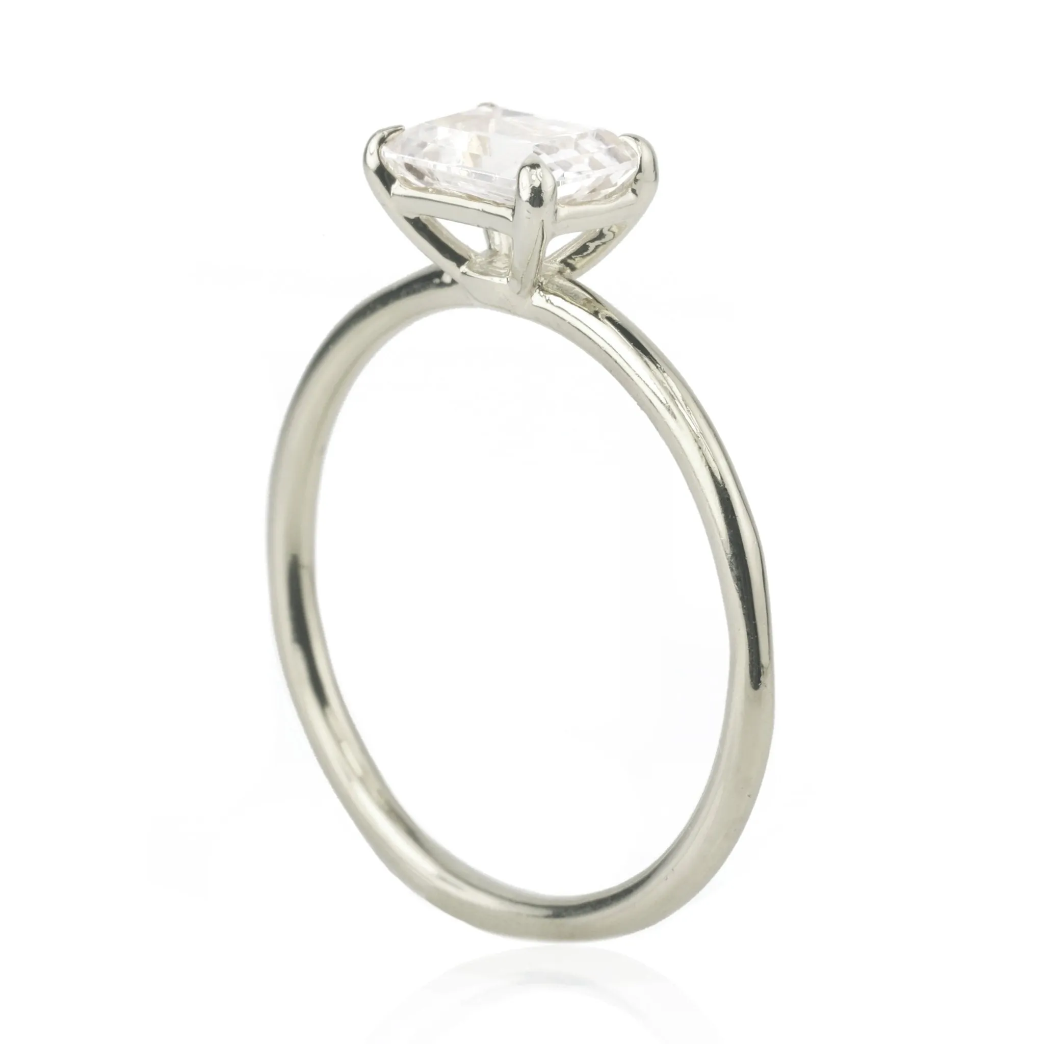 East-West Prong Set Engagement Ring Mount