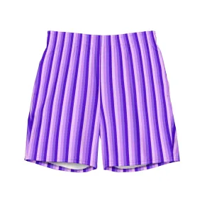 ECO MEN'S SWIM SHORTS - PURPLE STRIPES