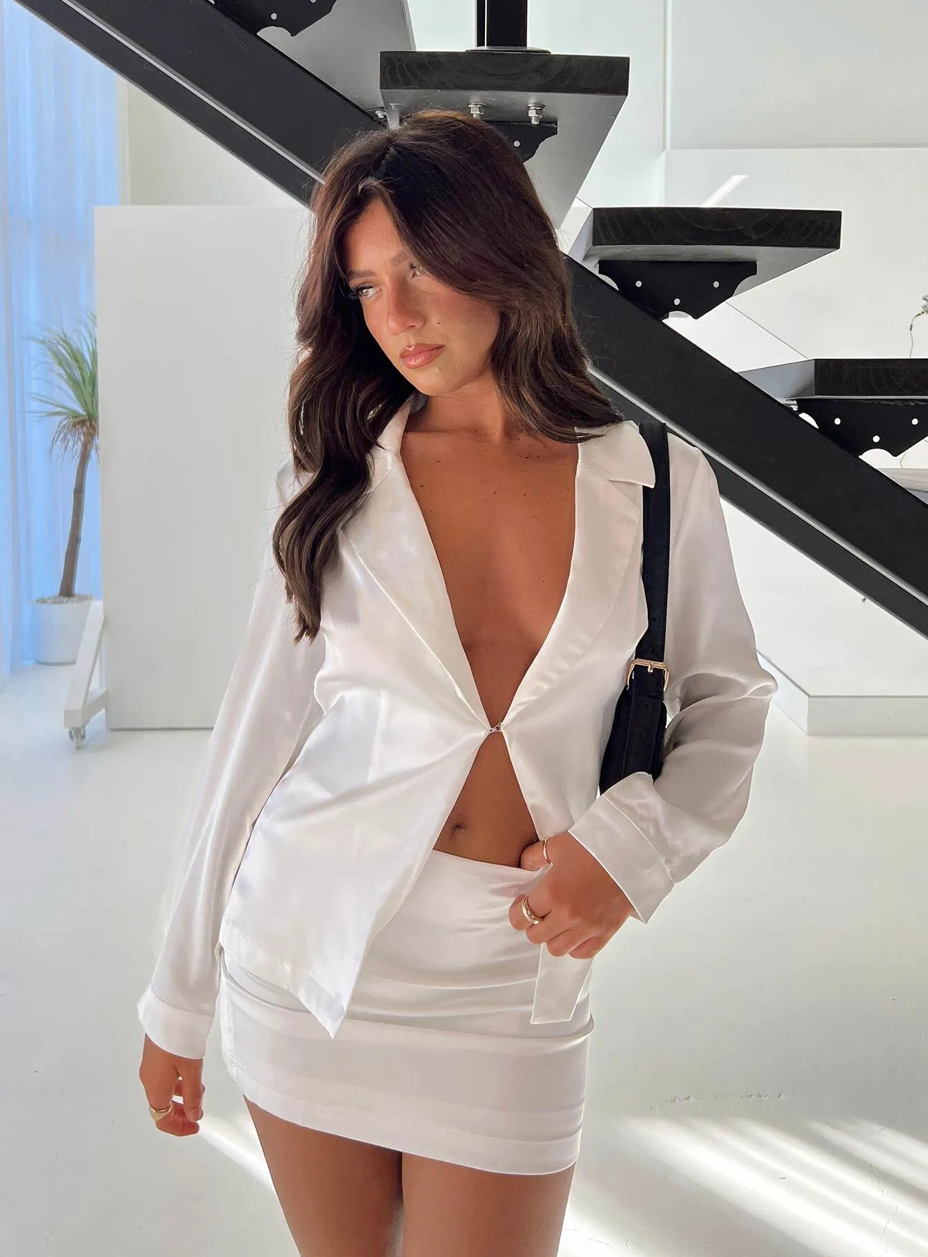 Chic White Petite Eileen Matching Set