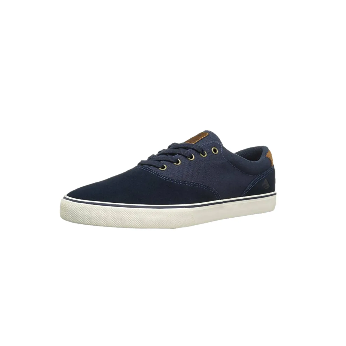 EMERICA 6102000110 480 PROVOST SLIM VULC MN'S (Medium) Navy/Brown/White Suede Skate Shoes