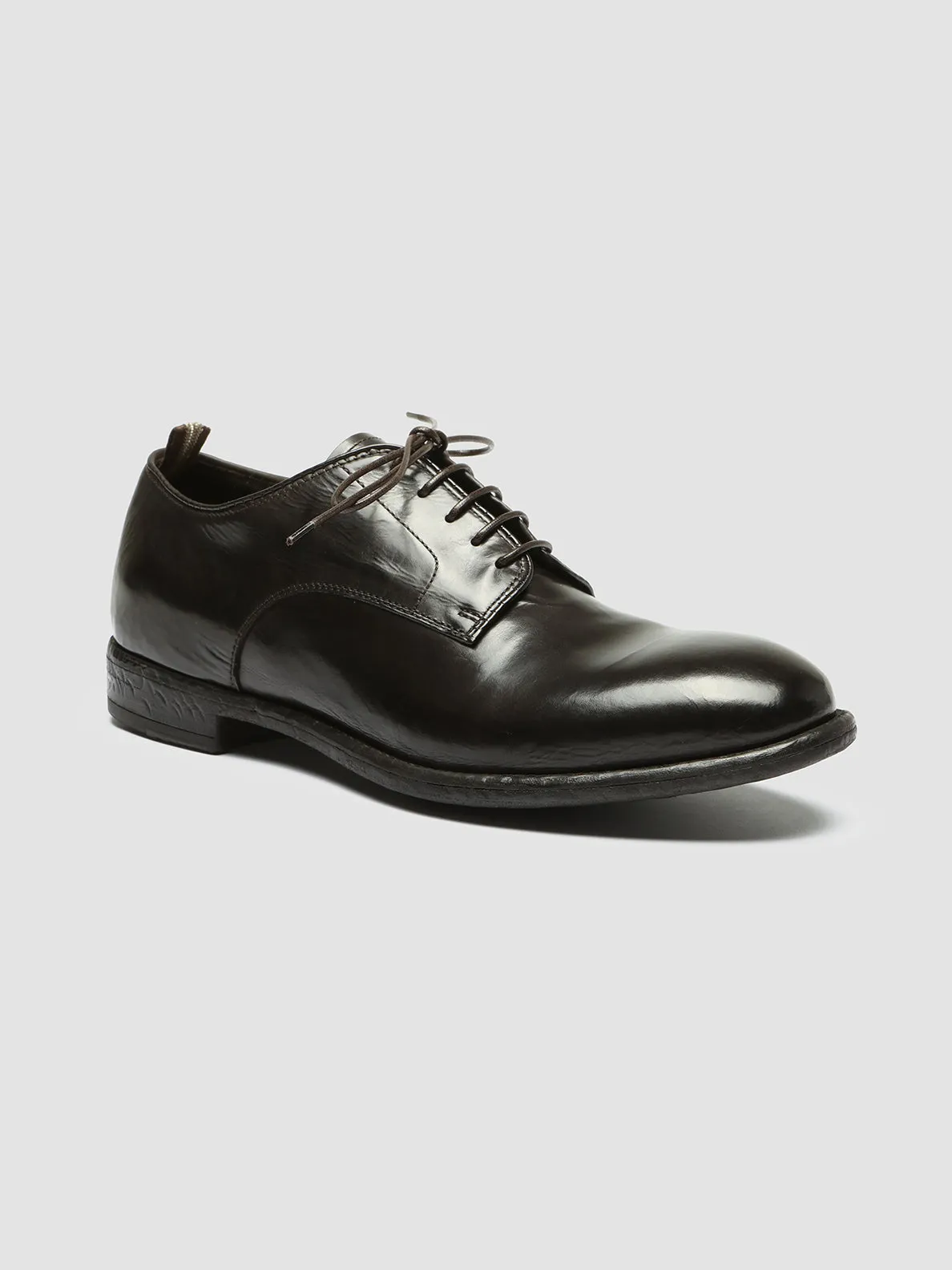 EMORY 022 - Brown Leather Derby Shoes