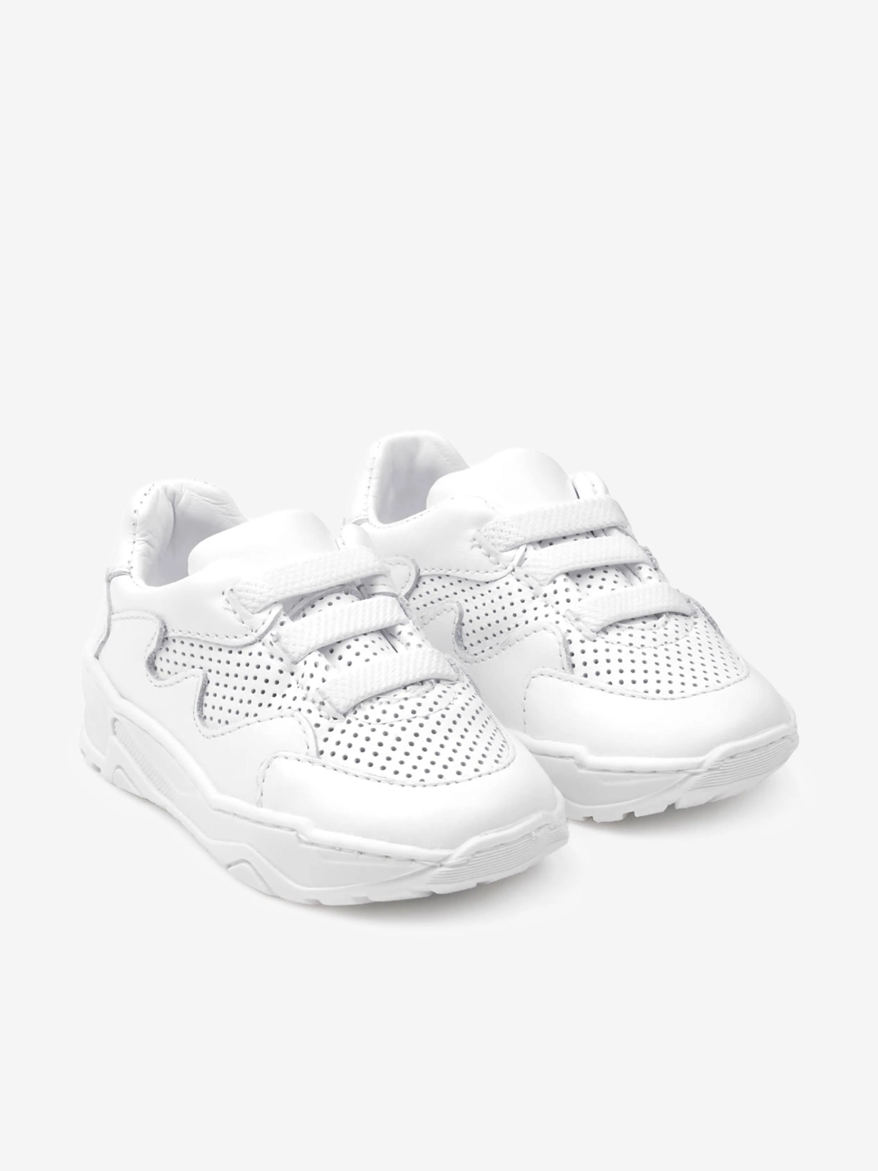 Emporio Armani Leather Athletic Shoes for Kids