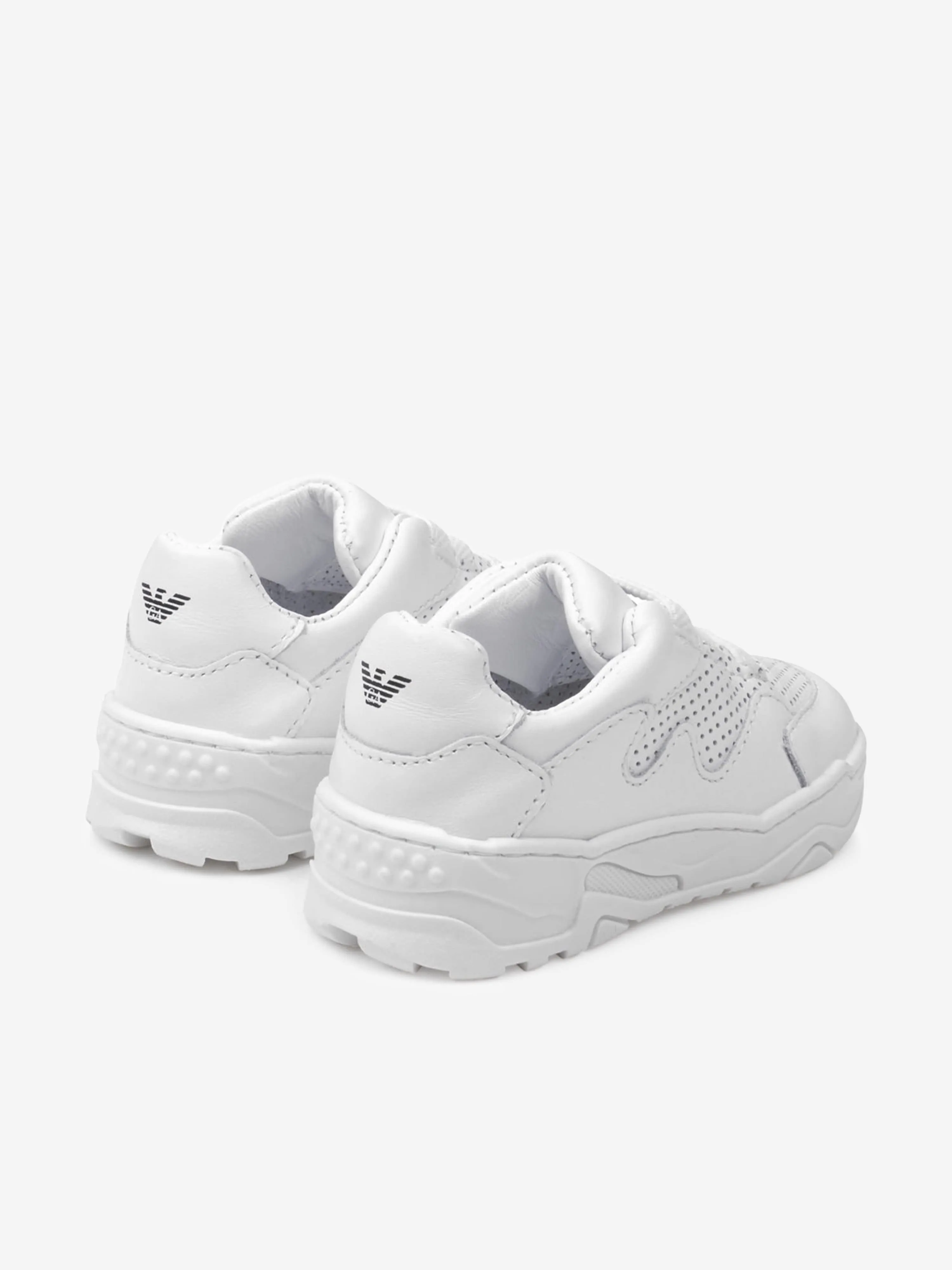 Emporio Armani Leather Athletic Shoes for Kids