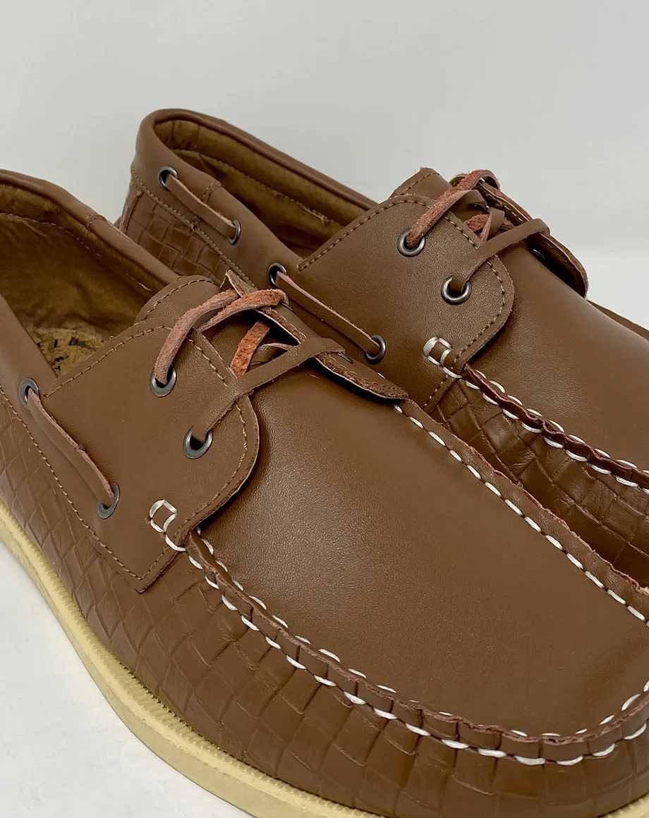 ERRU MEN’S BOAT SHOES | BROWN