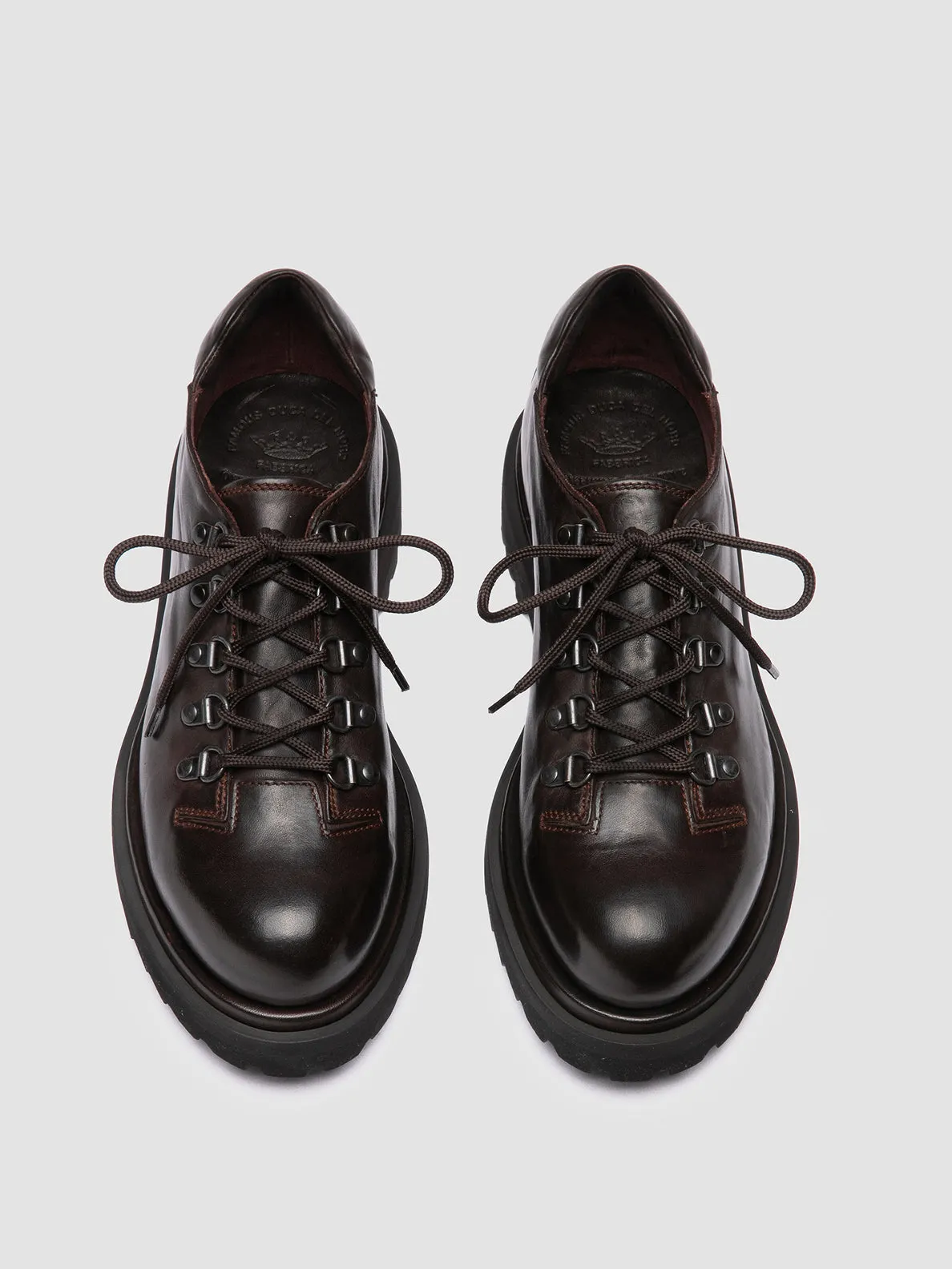 EVENTUAL DD 105 - Brown Leather Derby Shoes