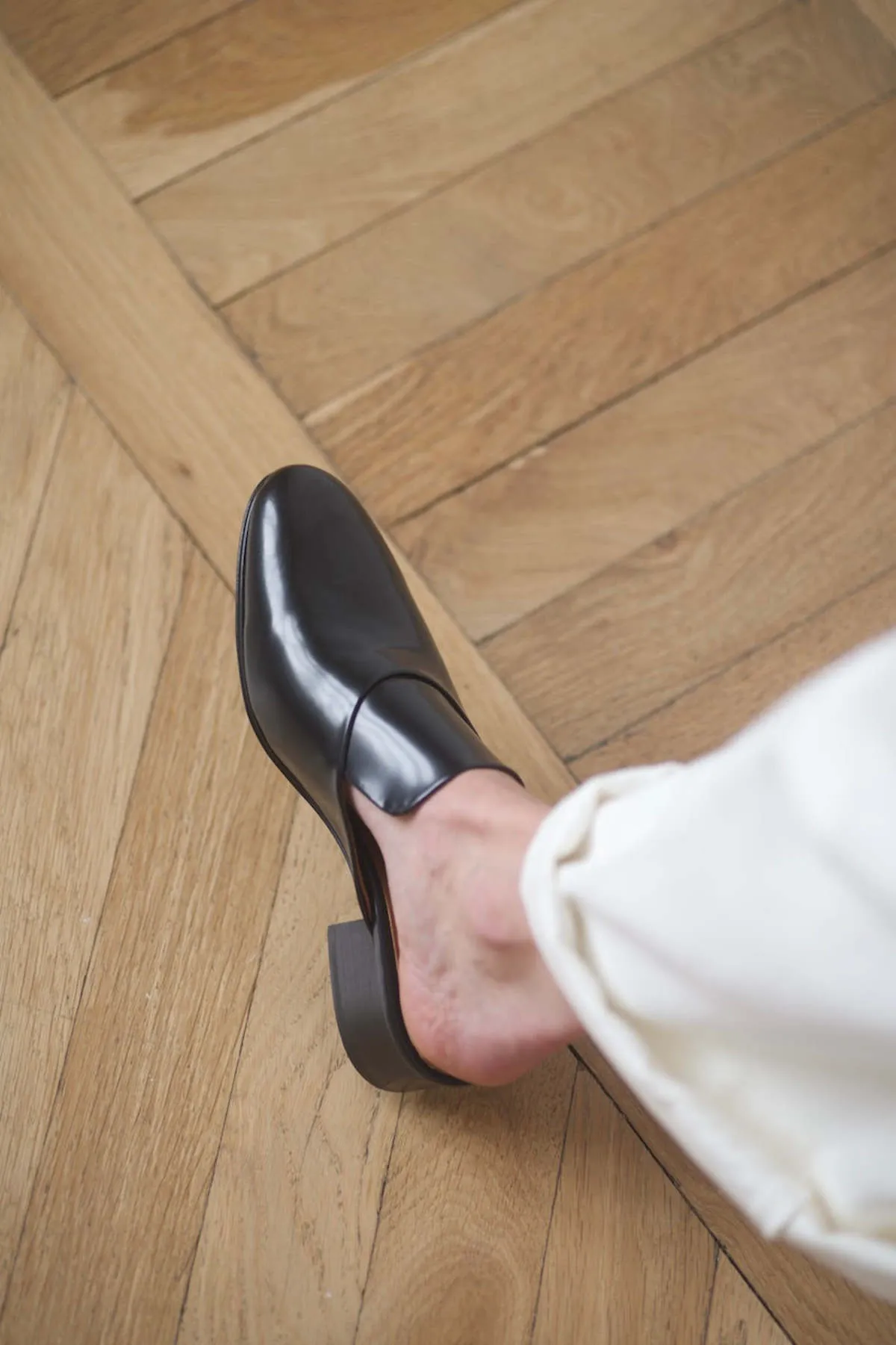 Sleek Black Mules