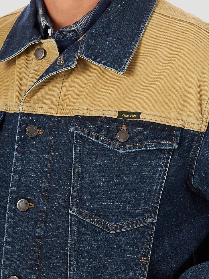 Wrangler Retro Corduroy Denim Jacket - Men's Unlined Yoke - Final Sale