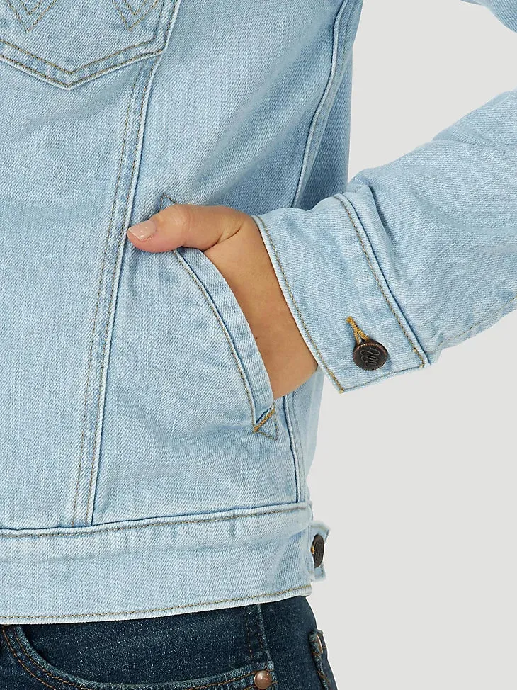 Wrangler Sugarland Sherpa Bleach Denim Jacket - Final Sale