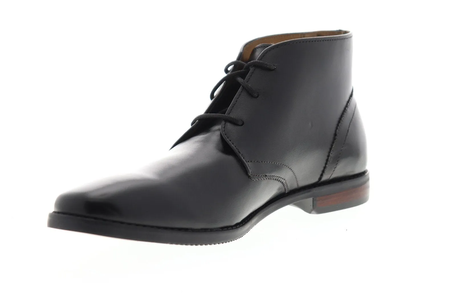 Florsheim Men's Black Leather Chukka Boots - Lace Up Chukkas