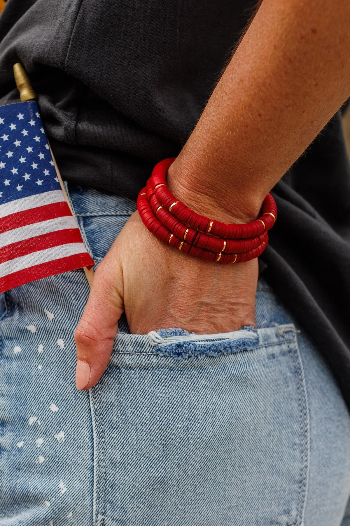 Red Singing Bracelet Set