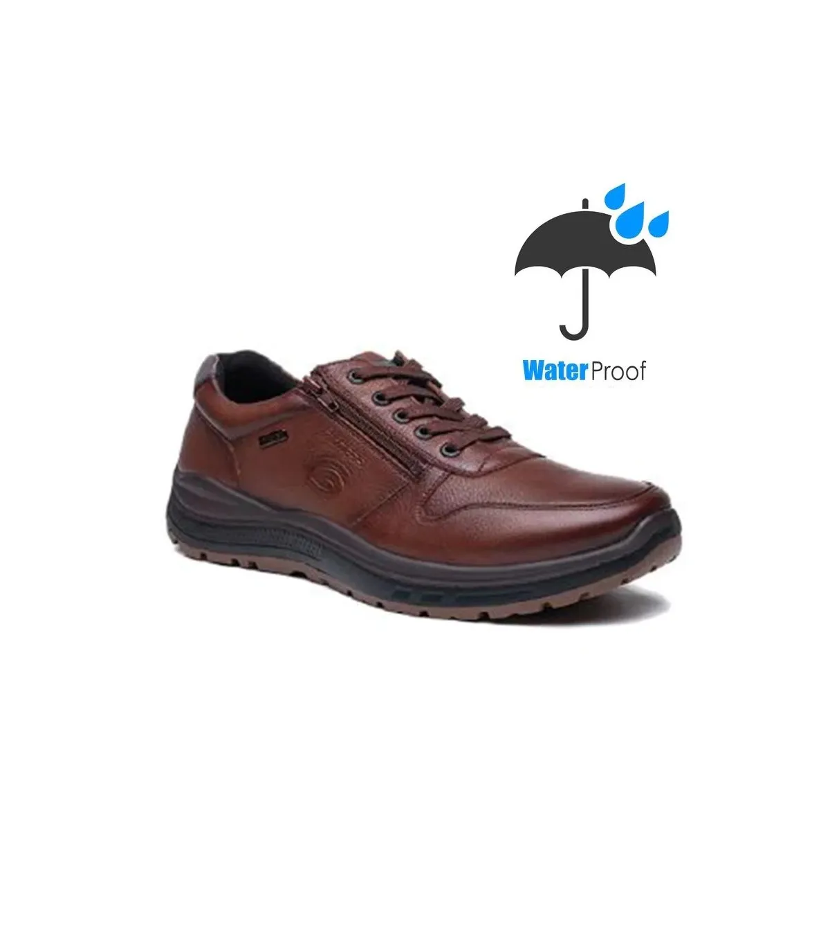 G COMFORT Leather Waterproof Sneakers - Brown R1282