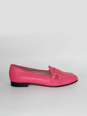 Gala Women's Hydrangea-Colored Double Buckle Loafers.