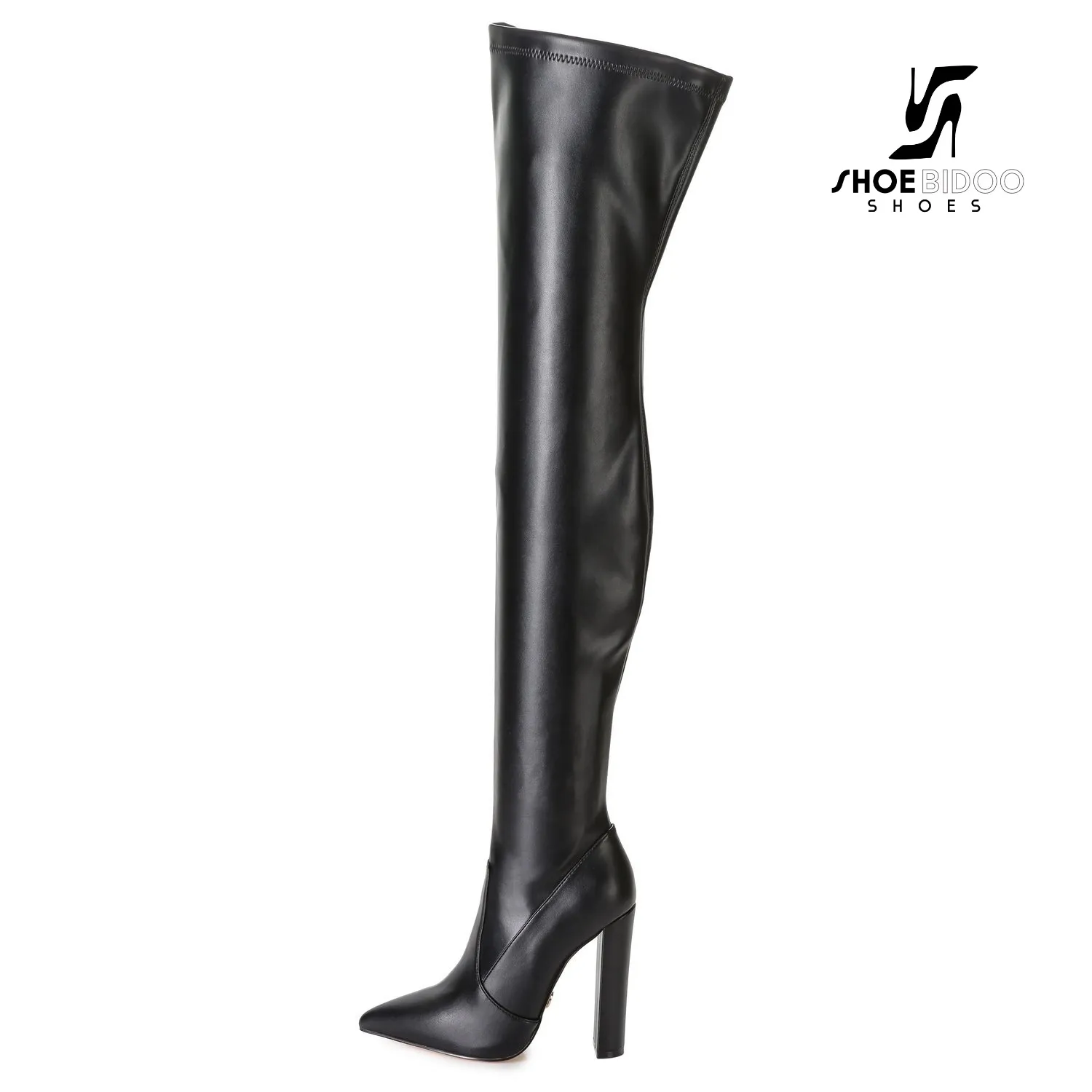 Giaro thigh boots TRINKET in black mat with 12cm heels